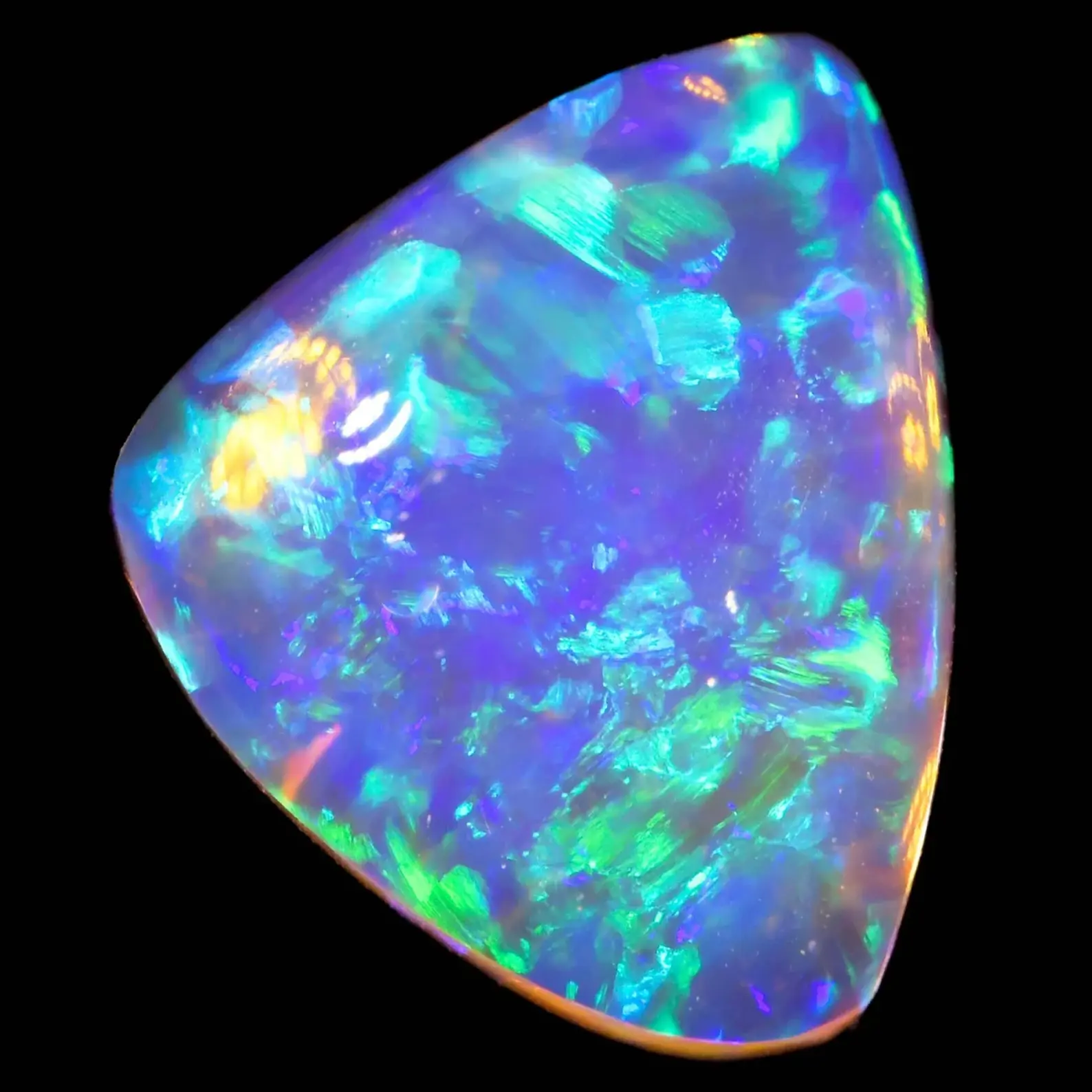 Top Gem Neon Green Crystal Boulder Opal 2.1 ct