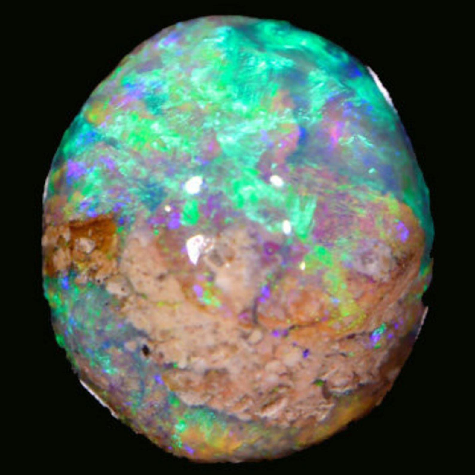 Crystal Boulder Opal 0.91 ct