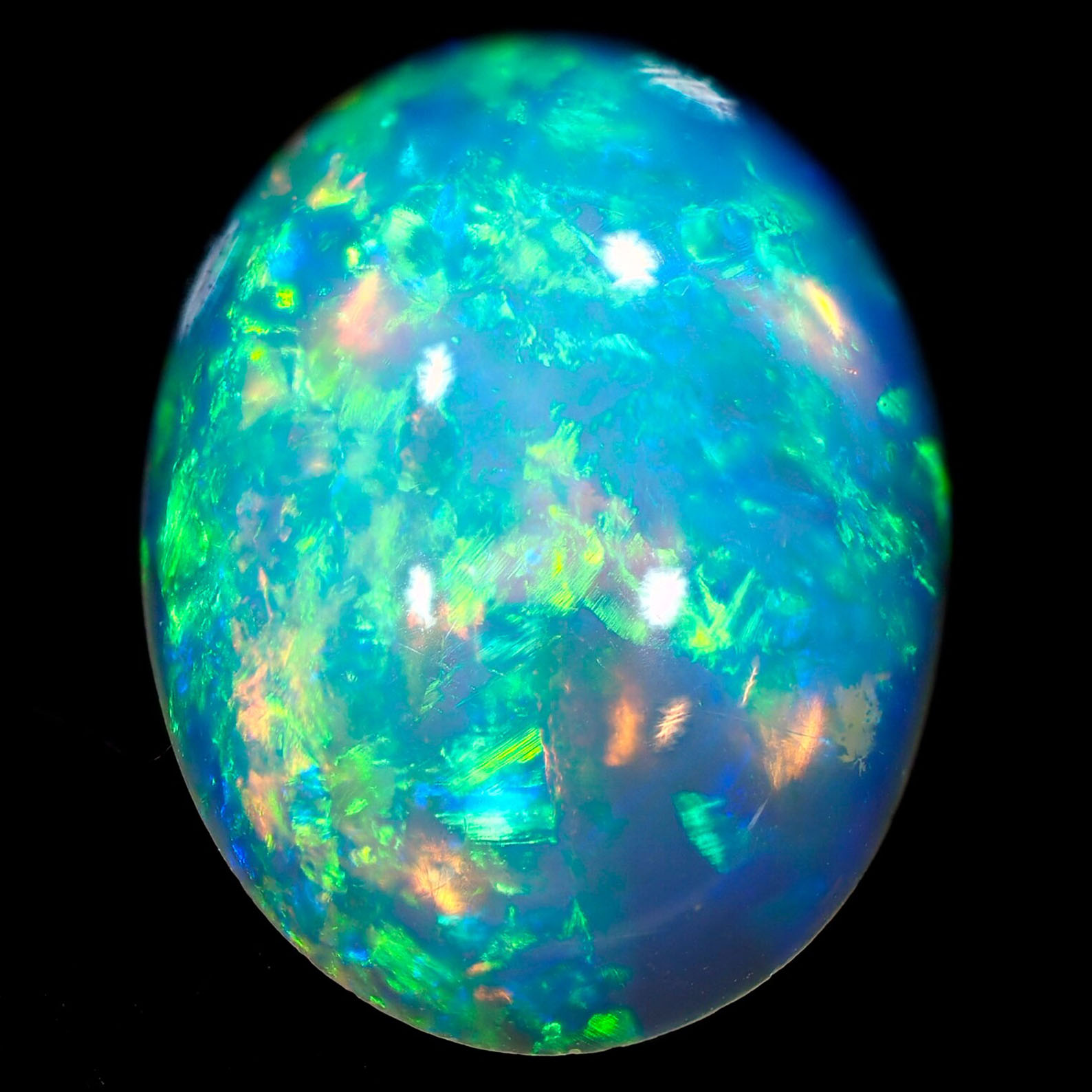 Neon Bright Rolling Flash Crystal Opal 1.7 ct