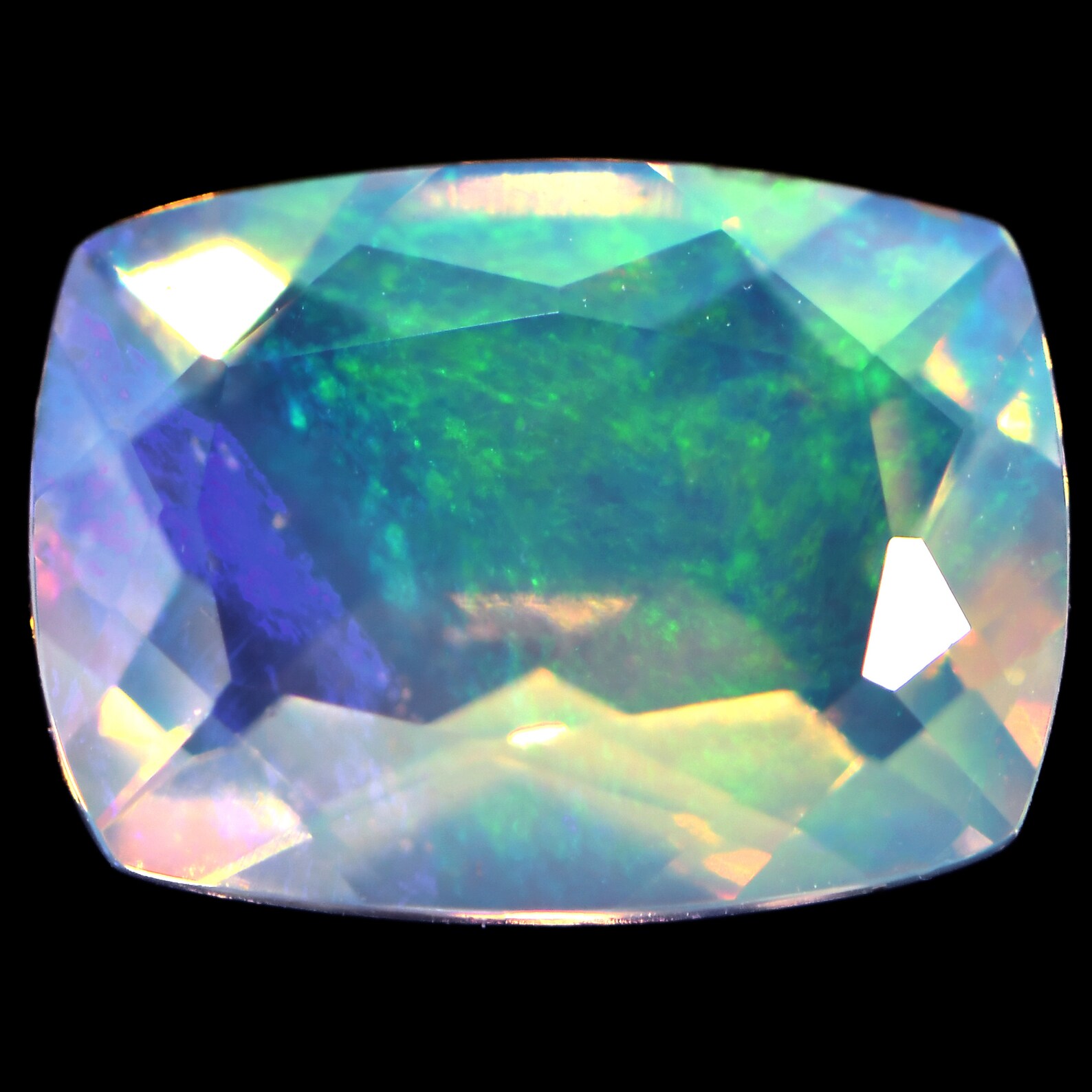 Faceted Crystal Opal 1.34 ct