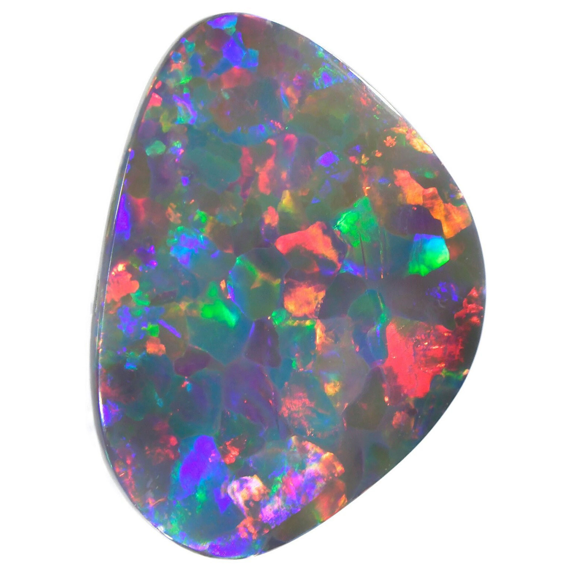 Gem Rainbow Fire Dark opal 7.53 ct